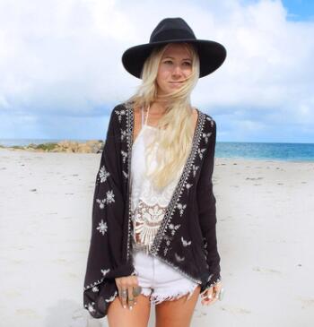Summer Seaside Blouse Chiffon Cardigan Voile Jacket - Taylor K Shop