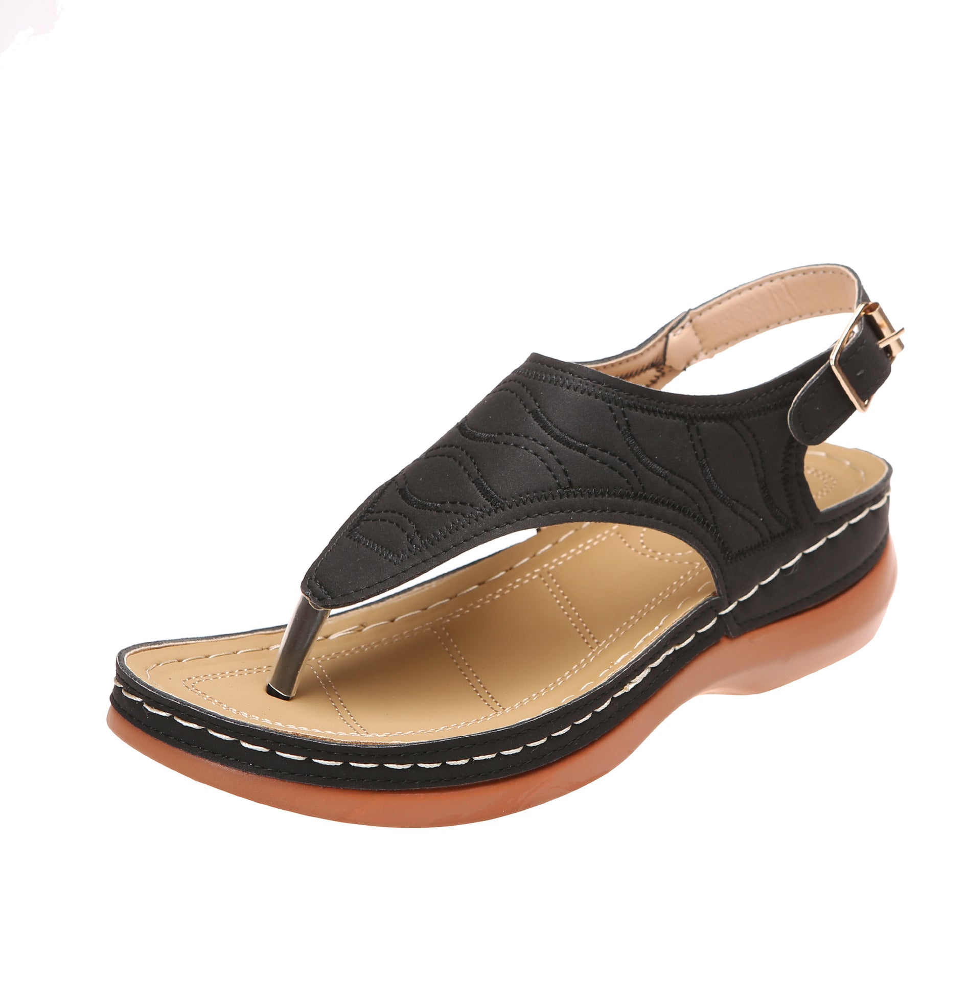 Summer Shoes Roman Retro Style Clip Toe Sandals Women Ankle Buckle Shoes - Taylor K Shop