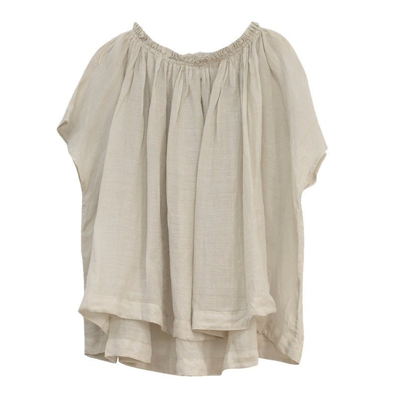 Summer Slightly Transparent Loose Large Size Dolman Sleeve Blouse - Taylor K Shop