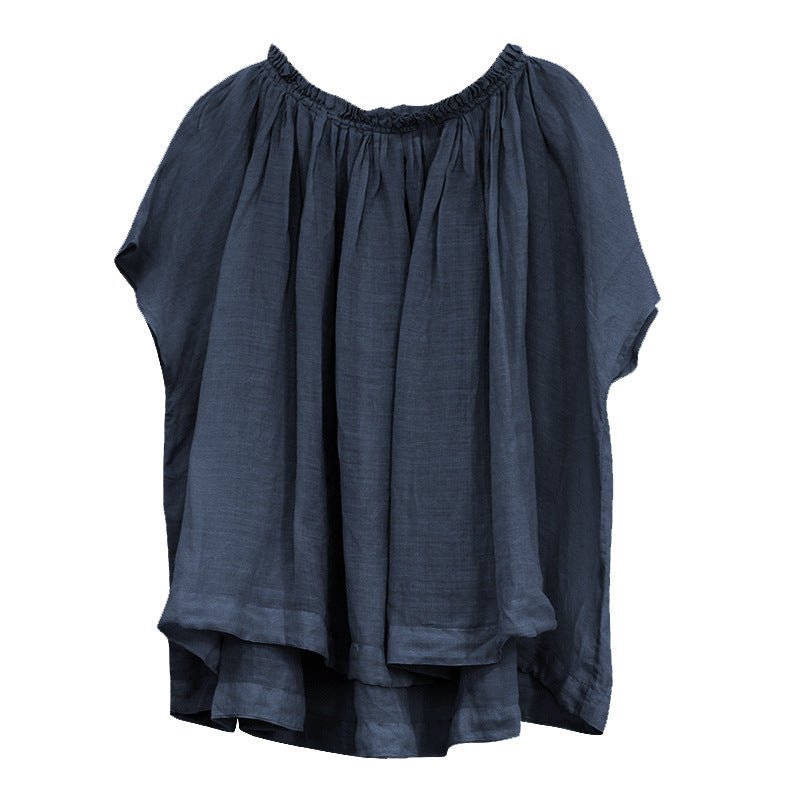 Summer Slightly Transparent Loose Large Size Dolman Sleeve Blouse - Taylor K Shop