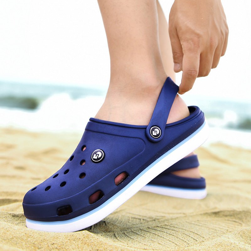 Summer Slippers Men's Hole Shoes Sandals Beach Shoes - Taylor K Shop
