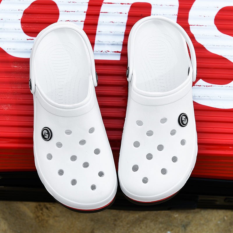 Summer Slippers Men's Hole Shoes Sandals Beach Shoes - Taylor K Shop