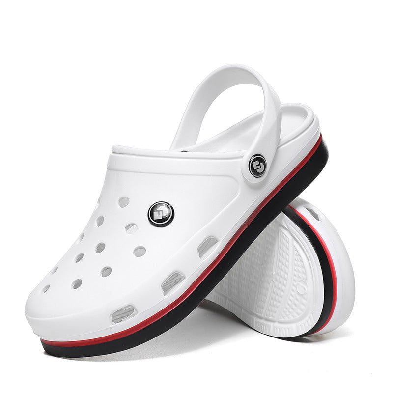 Summer Slippers Men's Hole Shoes Sandals Beach Shoes - Taylor K Shop