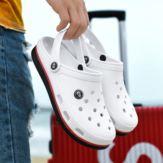 Summer Slippers Men's Hole Shoes Sandals Beach Shoes - Taylor K Shop