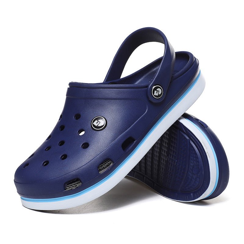 Summer Slippers Men's Hole Shoes Sandals Beach Shoes - Taylor K Shop