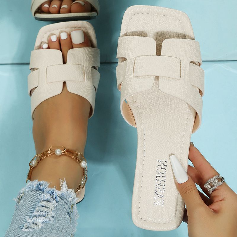 Summer Slippers Women Flat Luxury Outdoor Beach Flip Flops Female Sandals Trend Brand Design Slides Shoes Woman 2023 Big Size 43 - Taylor K Shop