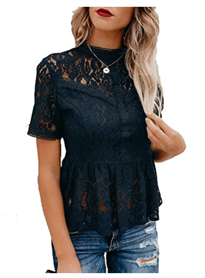 Summer Water - soluble Lace Temperament Crocheted Blouse Women - Taylor K Shop