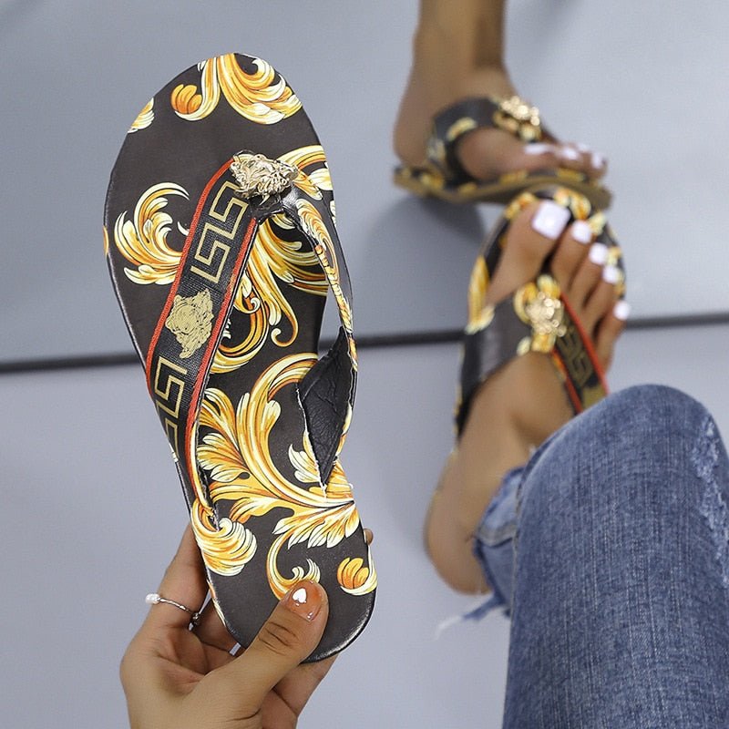 Summer Women Beach Flat Low Heels Slides Slippers Gladiator Female Mujer Sapato Feminino Sandals Ladies Shoes Woman J396 - Taylor K Shop