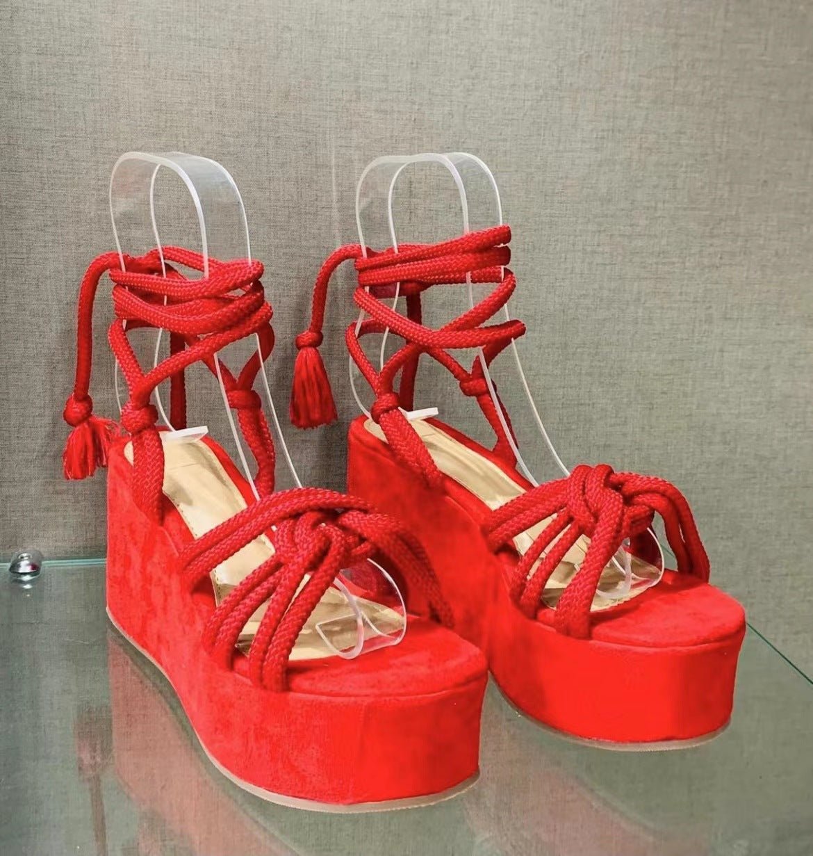 Summer Women Wedges Shoes High Heel Strappy Sandals - Taylor K Shop
