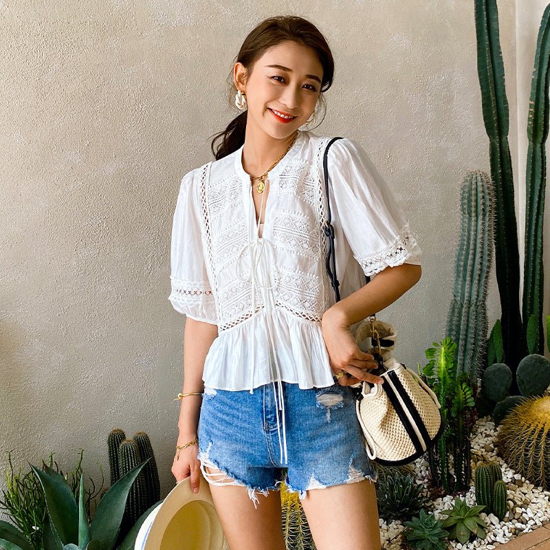 Summer Women's French Lady Temperament Blouse - Taylor K Shop