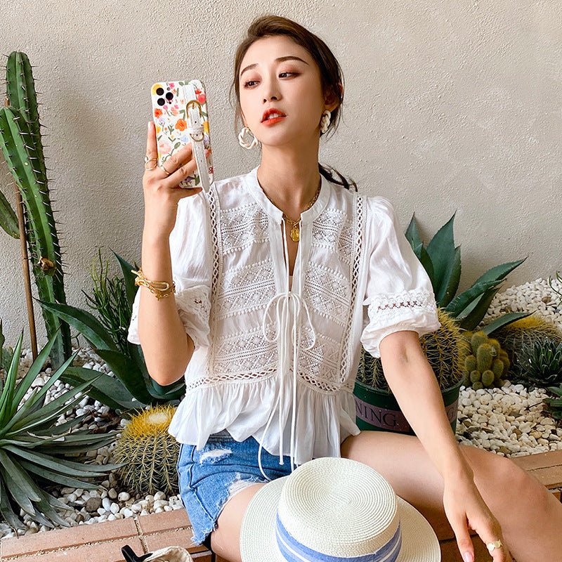 Summer Women's French Lady Temperament Blouse - Taylor K Shop