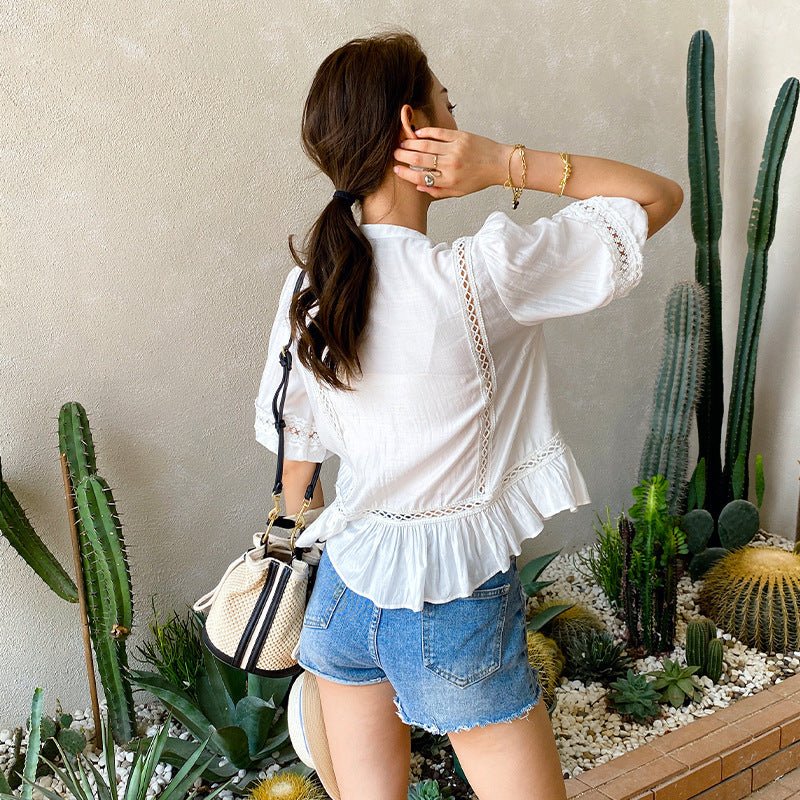 Summer Women's French Lady Temperament Blouse - Taylor K Shop
