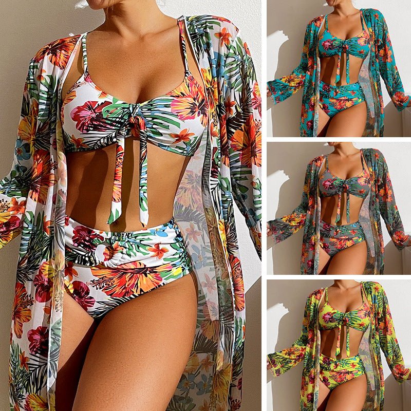 Swimwear Long Sleeved Blouse Three Piece Suit - Taylor K Shop