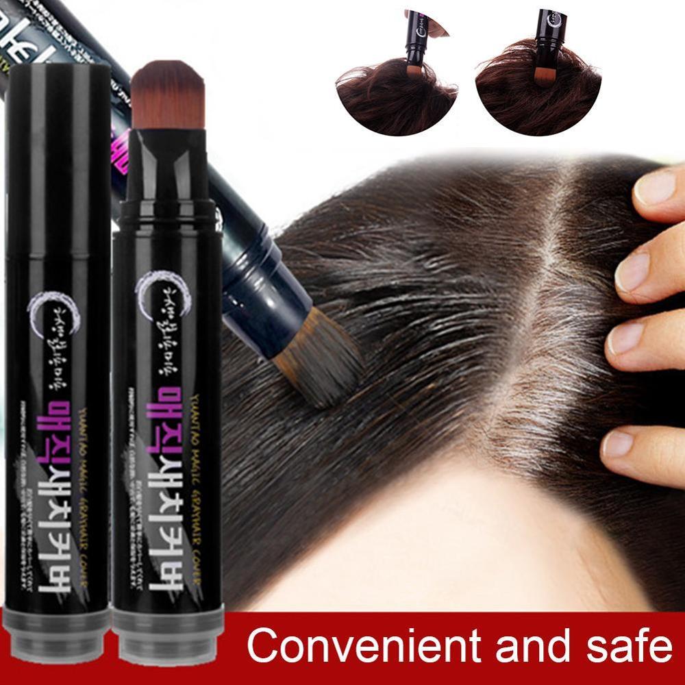 Temporary Hair Color Brush And Comb DIY Hair Color White Wax One - time Color Hair Grey Cream Hair Dye Pen - Taylor K Shop