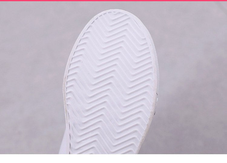Thick - soled High - top Women's Shoes Spring And Autumn Lace - up White Shoes Casual Women's Shoes - Taylor K Shop
