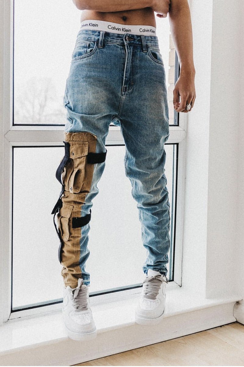 Tooling distressed jeans - Taylor K Shop