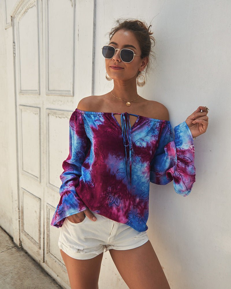 Top Women's Summer Strapless Sexy Long - sleeved Shirt - Taylor K Shop