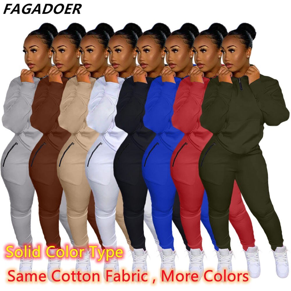 Two Piece Set Pink Letter Print Solid Casual Outfits Zip Sweatshirt - Taylor K Shop