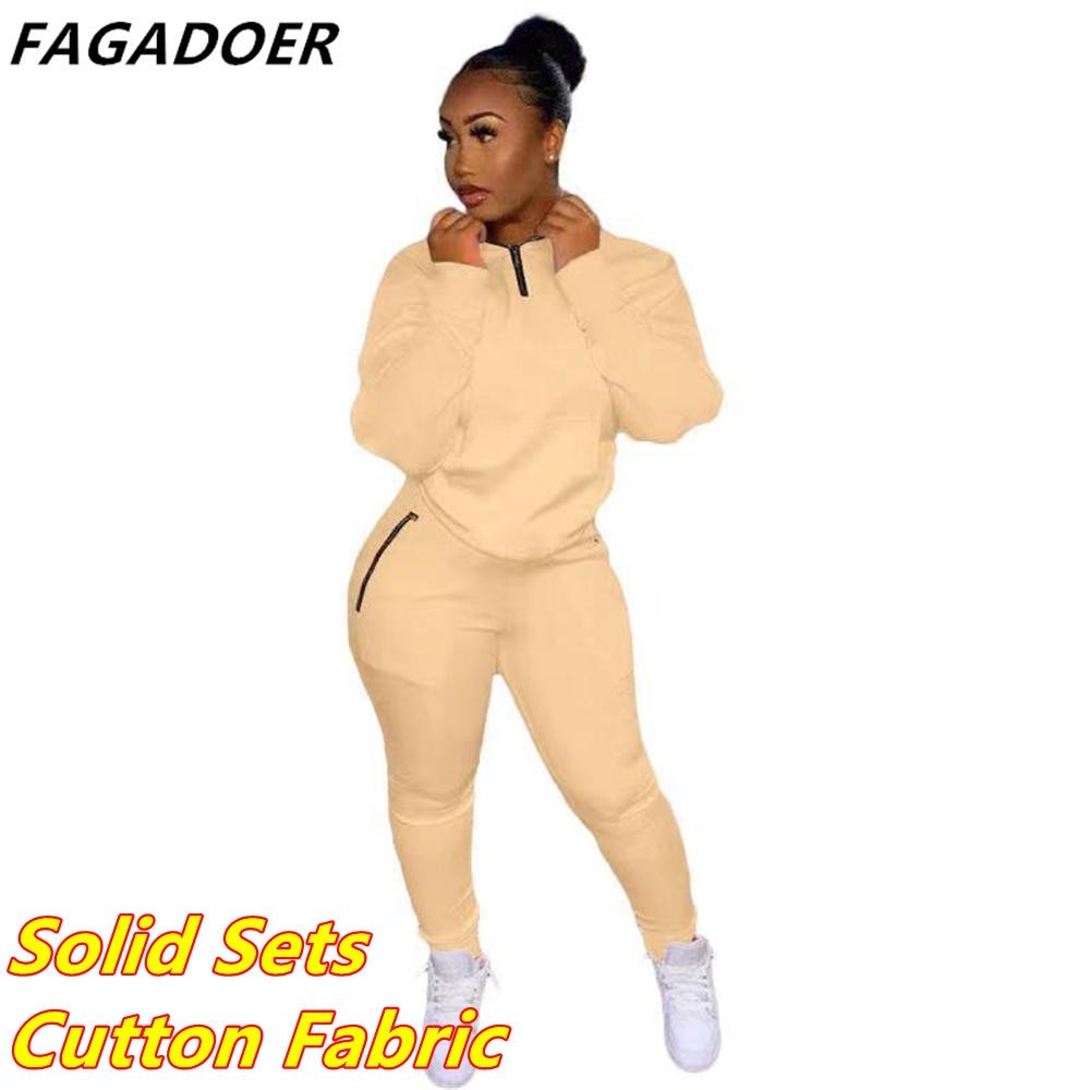 Two Piece Set Pink Letter Print Solid Casual Outfits Zip Sweatshirt - Taylor K Shop