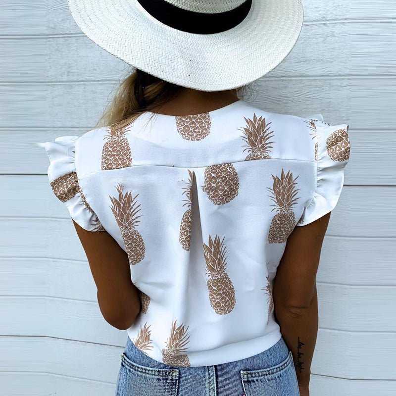 V - neck sexy blouse - Taylor K Shop