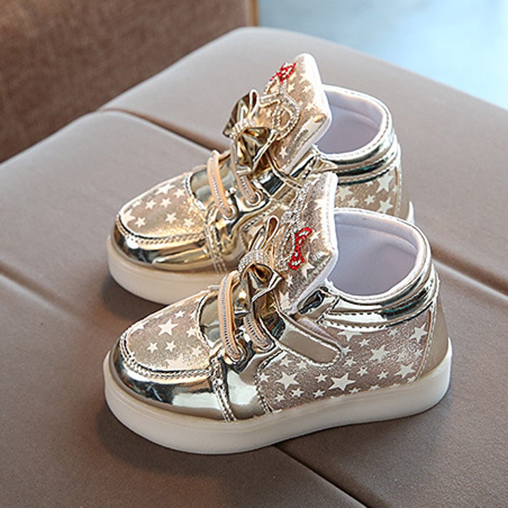 Velcro Flashing Luminous Kids Shoes - Taylor K Shop