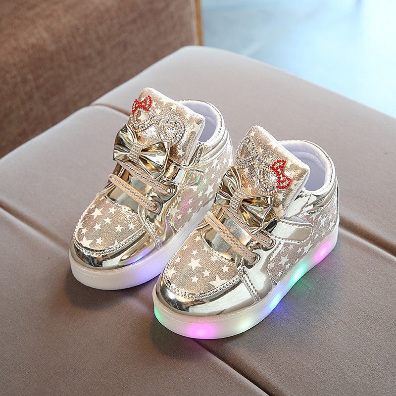Velcro Flashing Luminous Kids Shoes - Taylor K Shop