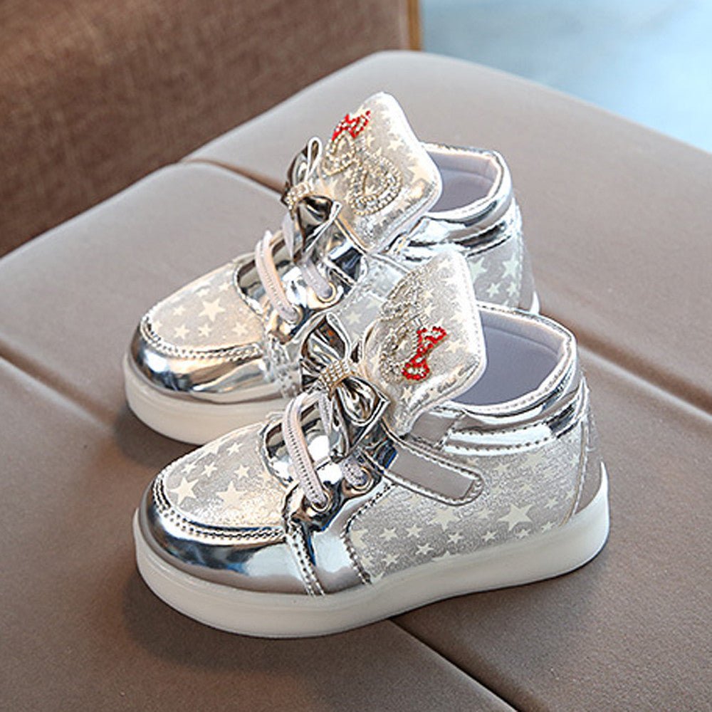 Velcro Flashing Luminous Kids Shoes - Taylor K Shop