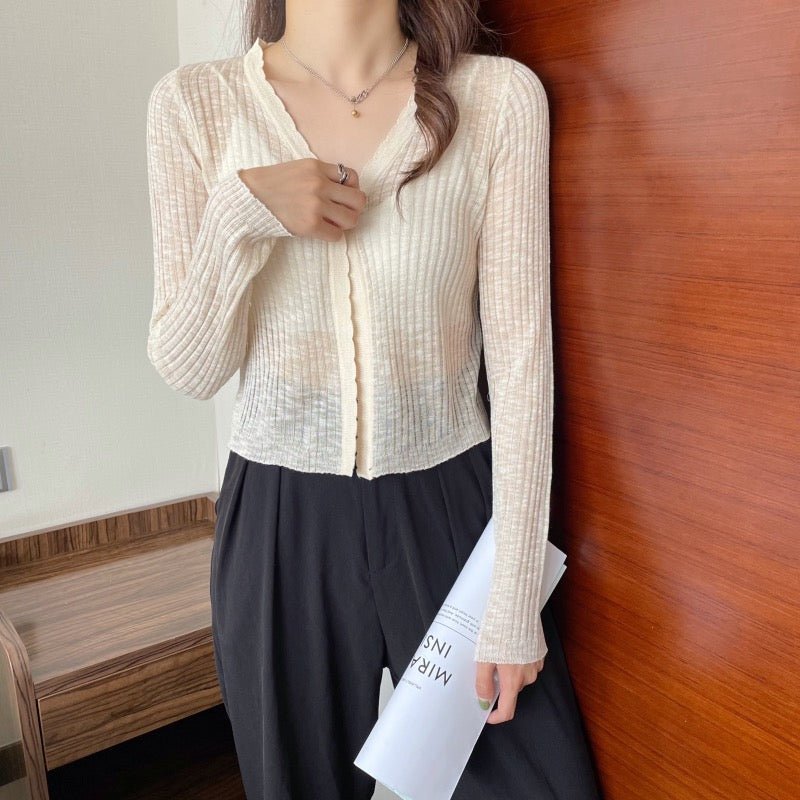 Very Fairy Blouse, Ice Silk Sunscreen Sweater, Summer New Small Cardigan, Thin Section, Long - sleeved Blouse Women - Taylor K Shop