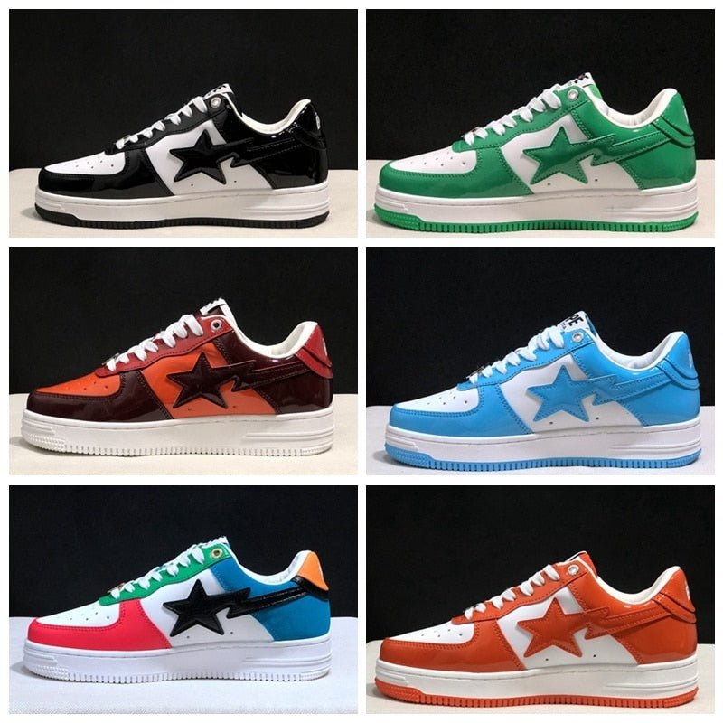 VISION STREET WEAR Men's Outdoor Bapesta Sports Sneakers Unisex Skateboarding Sta Sneaker Outdoor Women's Casual Shoes - Taylor K Shop