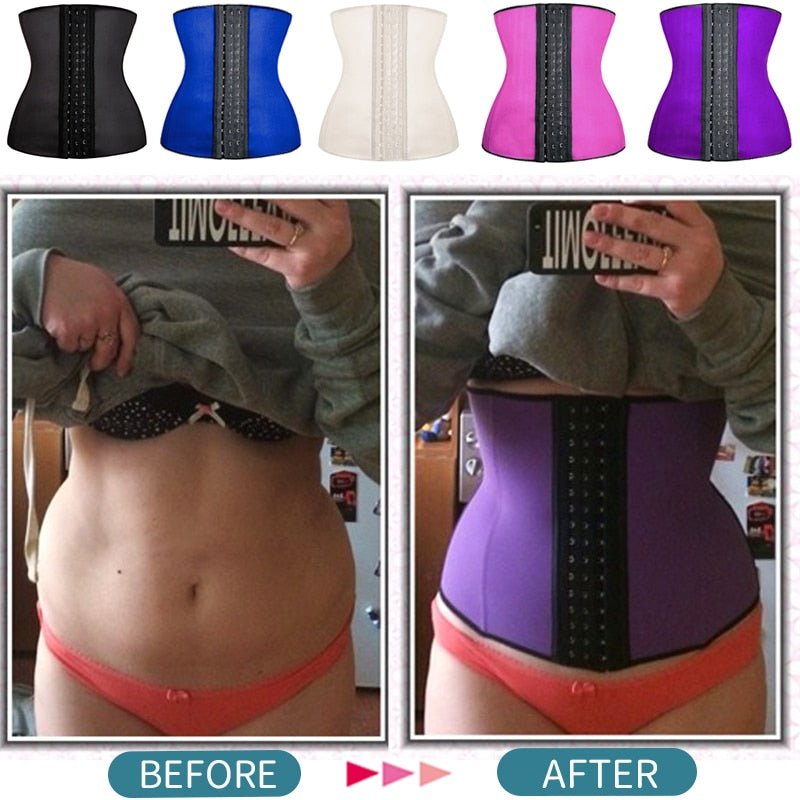 Waist Cincher Steel Boned Waist Trainer Corset Underwear Slimming Body Shaper - Taylor K Shop