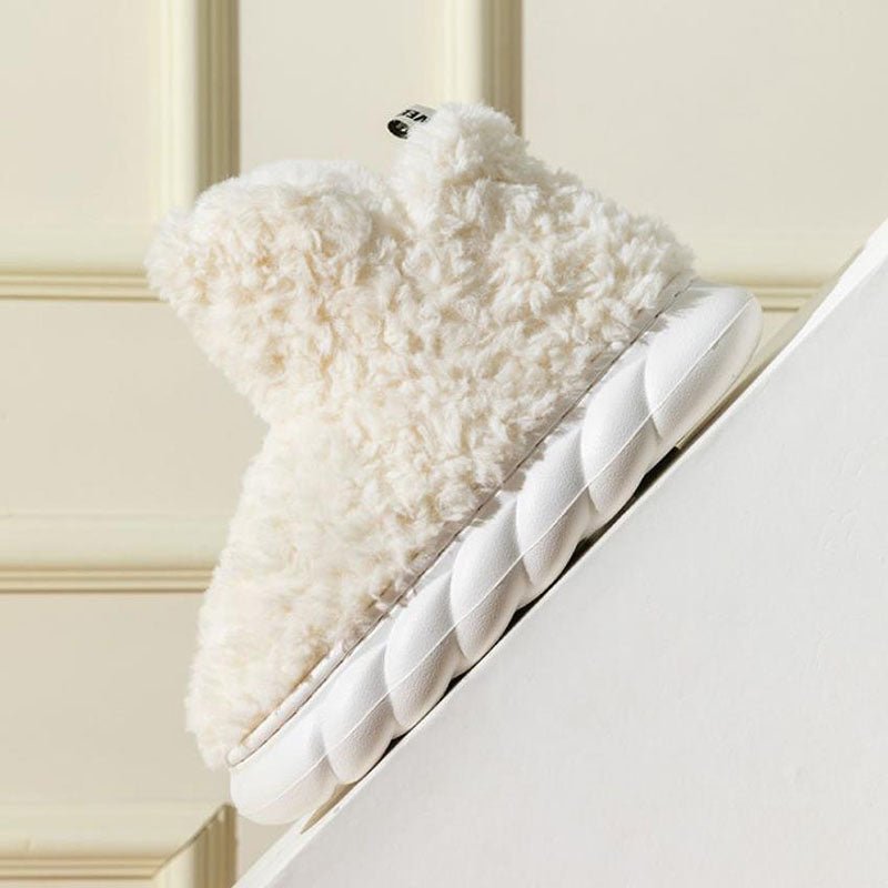 Winter Package Heeled Waterproof Home Indoor And Outdoor Wear Cute High Helper Cotton Slippers - Taylor K Shop