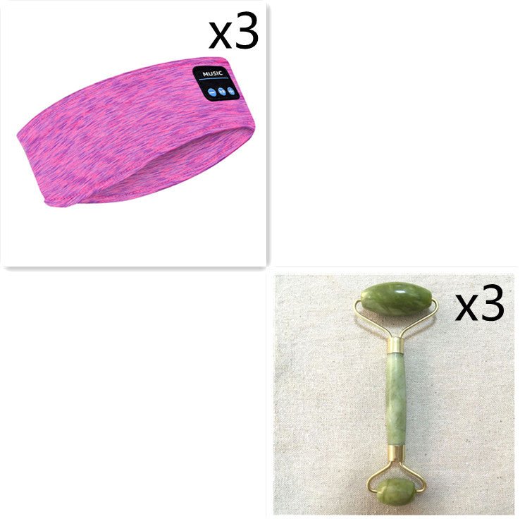 Wireless Bluetooth Sleeping Headphones Headband Thin Soft Elastic Comfortable Music Ear Phones Eye Mask For Side Sleeper Sports - Taylor K Shop