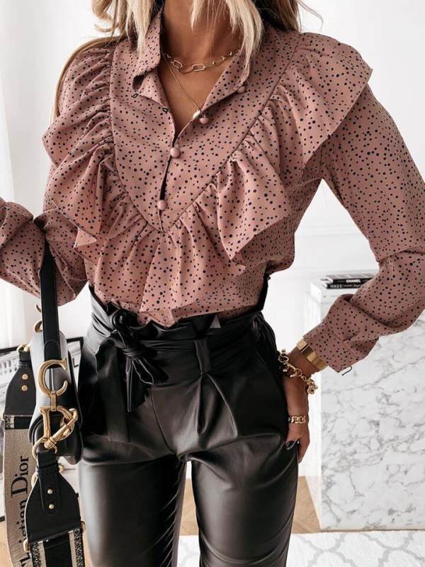 Women Blouses Long Sleeve Shirt Casual Tops - Taylor K Shop