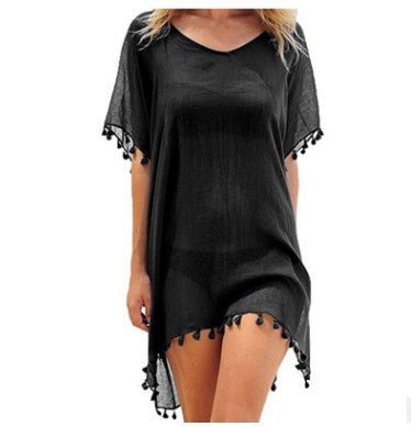 Women Blouses Loose Chiffon Dress Summer Beach Tunic Cover - Up Shirt - Taylor K Shop
