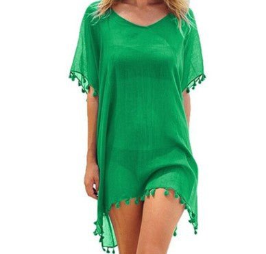 Women Blouses Loose Chiffon Dress Summer Beach Tunic Cover - Up Shirt - Taylor K Shop