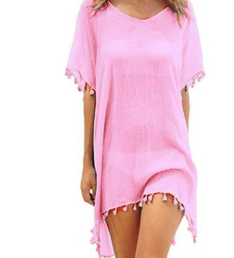 Women Blouses Loose Chiffon Dress Summer Beach Tunic Cover - Up Shirt - Taylor K Shop