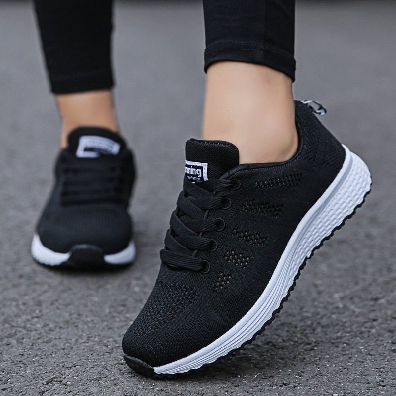 Women Casual Shoes Fashion Breathable Walking Mesh Flat Shoes Woman White Sneakers Women 2022 Tenis Feminino Female Shoes - Taylor K Shop