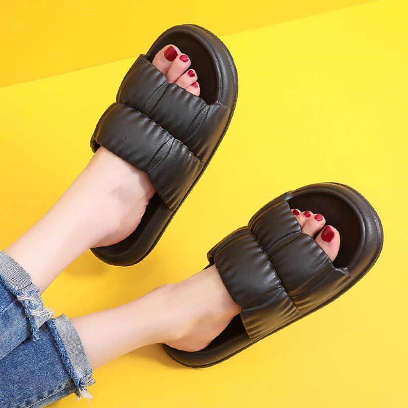 Women Home Shoes Bathroom Slippers Soft Sole Slides Summer Beach Shoes - Taylor K Shop