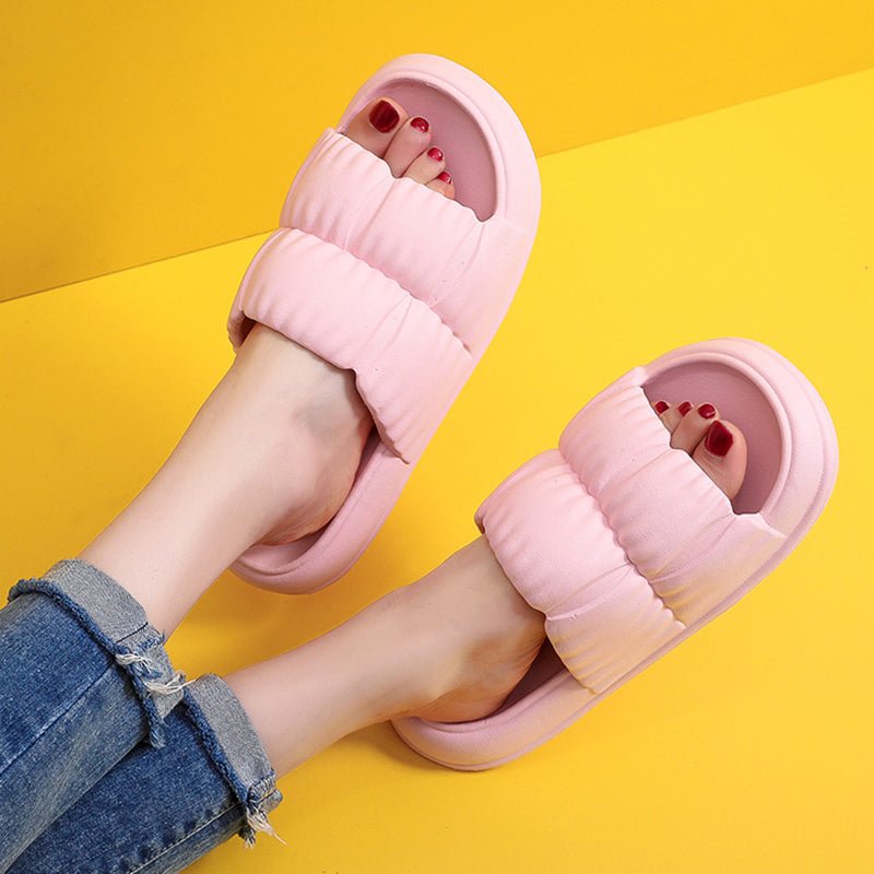 Women Home Shoes Bathroom Slippers Soft Sole Slides Summer Beach Shoes - Taylor K Shop