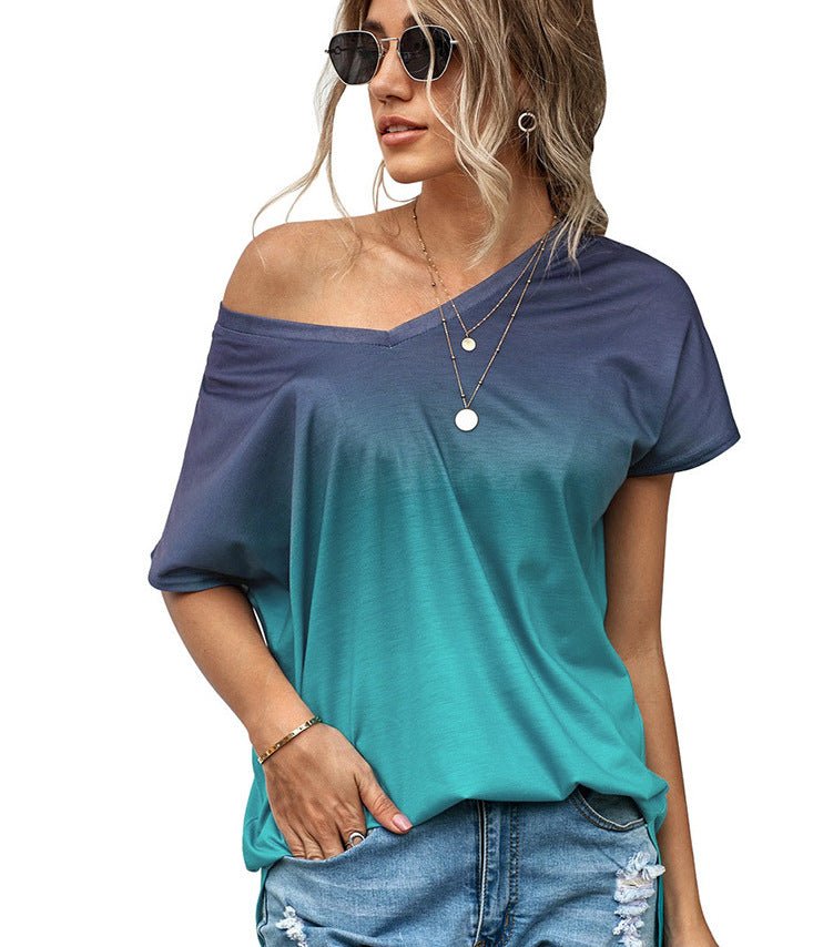 Women's blouse with gradient print - Taylor K Shop