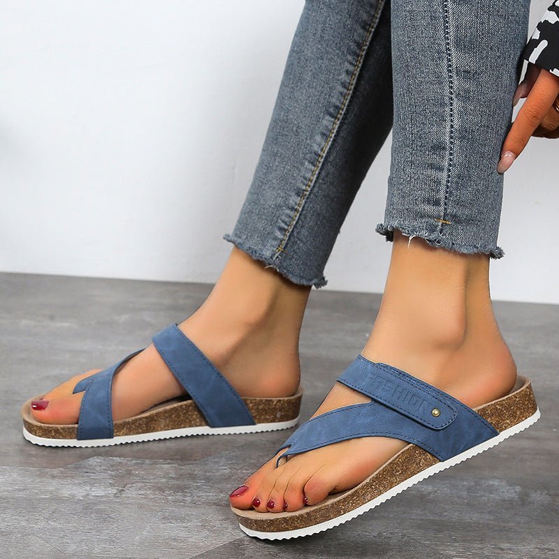 Women's Flat Sandals Flip Flops Slippers Outdoor Daily Casual Beach Shoes Slides - Taylor K Shop