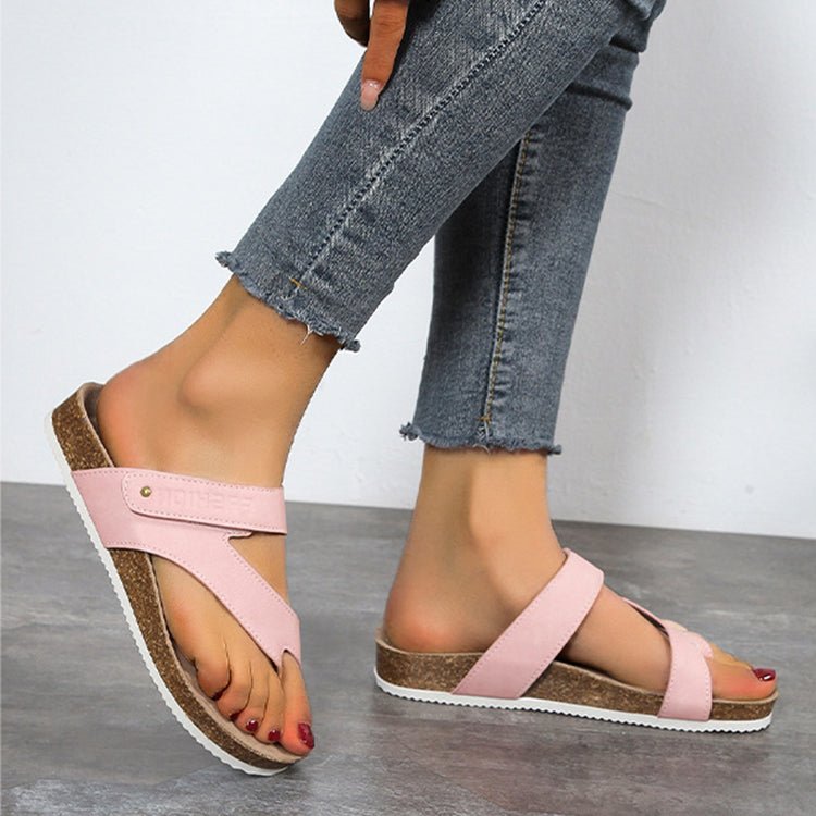 Women's Flat Sandals Flip Flops Slippers Outdoor Daily Casual Beach Shoes Slides - Taylor K Shop