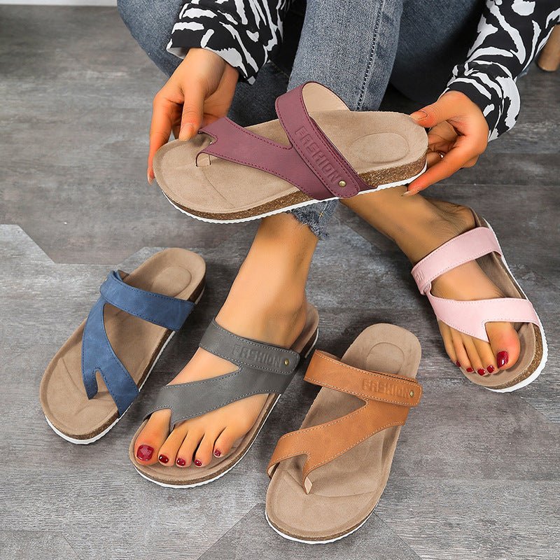 Women's Flat Sandals Flip Flops Slippers Outdoor Daily Casual Beach Shoes Slides - Taylor K Shop
