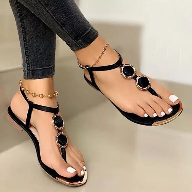 Women's Flat Sandals Summer Beach Shoes - Taylor K Shop