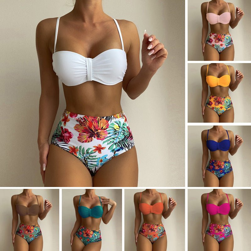 Women's Floral Print Spaghetti Strap Bikini Bathing Suit 2 Piece Swimsuits - Taylor K Shop