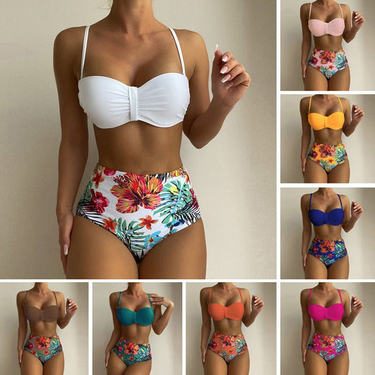 Women's Floral Print Spaghetti Strap Bikini Bathing Suit 2 Piece Swimsuits - Taylor K Shop