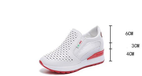 Women's hollow white shoes - Taylor K Shop