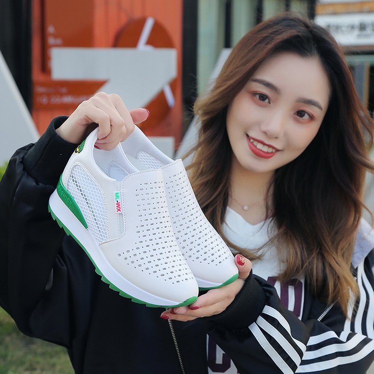 Women's hollow white shoes - Taylor K Shop