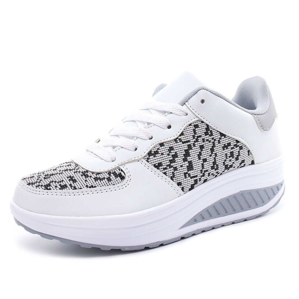 Women's Shoes, Flying Woven Leather Shoes, Sports Platform Shoes, Student Platform Shoes - Taylor K Shop