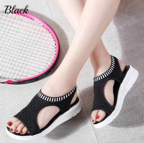 Women's Shoes Summer Thick - bottomed Mesh Hollow Out Sandals - Taylor K Shop